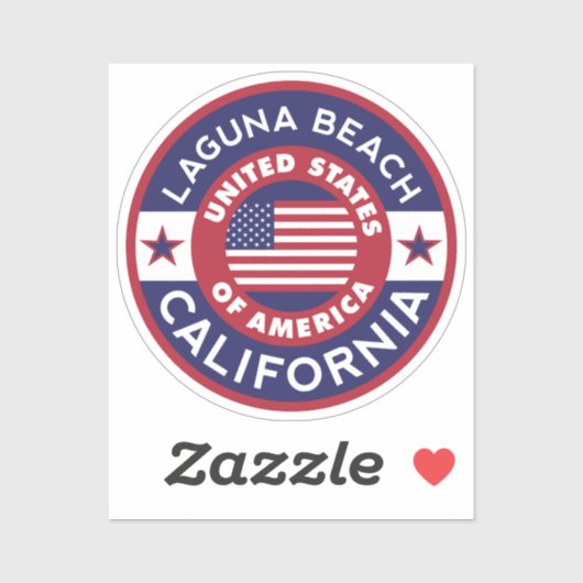 LAGUNA BEACH, Californië Sticker (Vel)