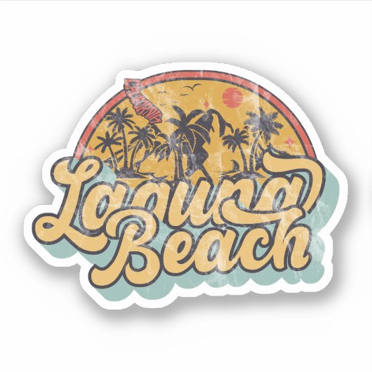 Laguna Beach, Californië Sticker (Voorkant)