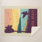 Laguna Beach | Laguna Beach Sherpa Deken (Voorkant (horizontaal))