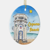 Laguna Beach Lifeguard Tower Ornament (Rechts)