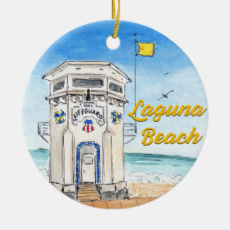 Laguna Beach Lifeguard Tower Ornament