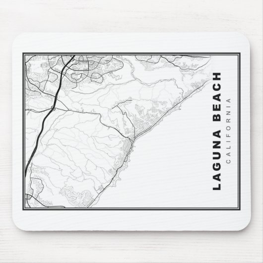 Laguna Beach Map Muismat (Voorkant)