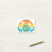 Laguna Beach Retro Post-it® Notes (Op bureau)