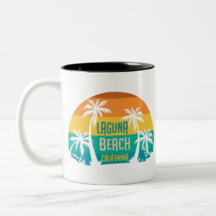 Laguna Beach Retro Tweekleurige Koffiemok