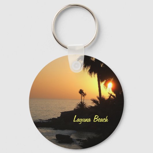 Laguna Beach sea sunset sleutelhanger (Voorkant)
