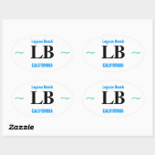 LAGUNA BEACH stickers (4) (Vel)