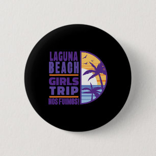 Laguna Californië Ca Strand Meisjes Reis Vakantie Ronde Button 5,7 Cm