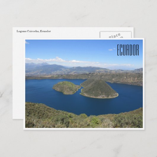 laguna cuicocha ecuador briefkaart (Voorkant / Achterkant)