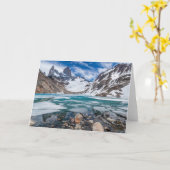 Laguna De Los Tres And Mount Fitzroy Kaart (Gele Bloem)