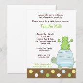 Laguna Frog & Tortue 5x7 Baby shower Invitation (Devant / Derrière)