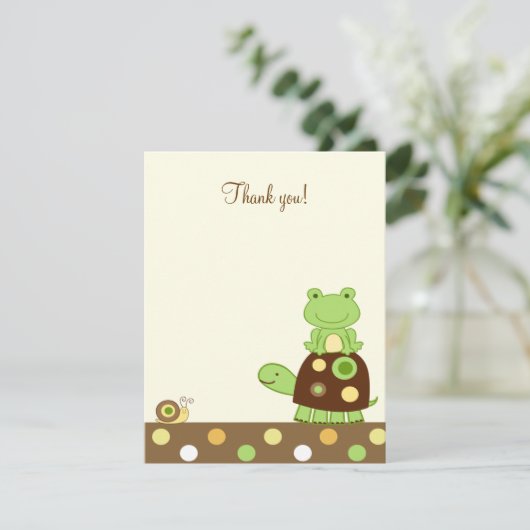 Laguna Frog & Turtle 4x5 Appartement Merci note (Debout devant)