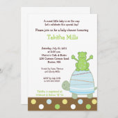 Laguna Frog & Turtle 5x7 Baby shower Uitnodiging (Voorkant / Achterkant)