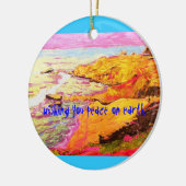 laguna strand cove Peace on Earth Keramisch Ornament (Links)