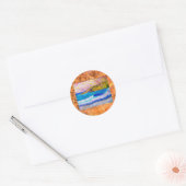 laguna strand splash drift ronde sticker (Envelop)