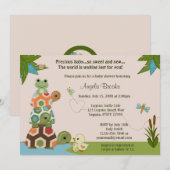 Laguna Turtle Baby shower Invitation LTC Kaart (Voorkant / Achterkant)