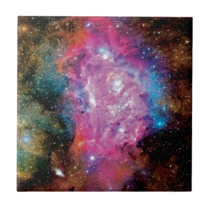 Lagune-emissienevel Interstellaire wolk Foto Tegeltje
