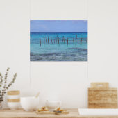 lagune van Rangiroa Poster (Keuken)