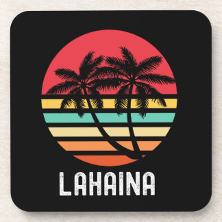 Lahaina Hawaii  70s Retro Design Bier Onderzetter