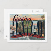 Lahaina, Hawaii - Grote letterscènes Briefkaart (Voorkant / Achterkant)