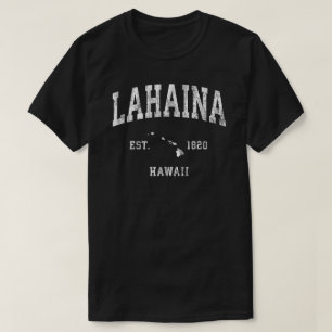 Lahaina Hawaii Hi Athletic Sports Design T-shirt