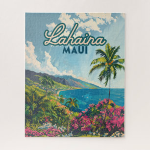 Lahaina Maui Hawaii Beach Coast Retro Legpuzzel