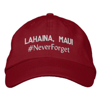Lahaina, Maui #NooitVergeten Verstelbaar Geborduurde Pet