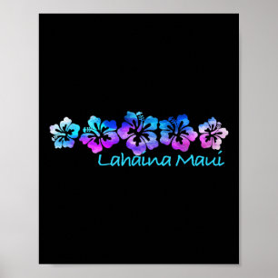 Lahaina Maui Tropical Flower T-shirt-vakantie Stra Poster