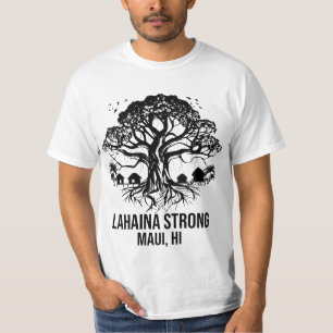 Lahaina Strong Maui Hawaii Oude Banyan Boom T-shirt