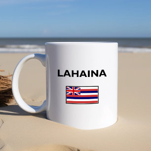 Lahaina USA Hawaiian Flag Light Color Koffiemok
