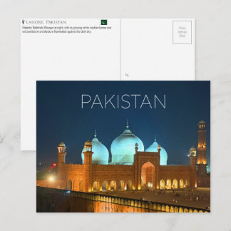 Lahore, Pakistan Reisansichtkaart Briefkaart
