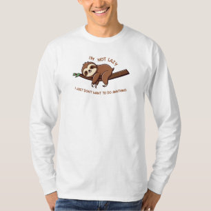 Laid-back luiaard t-shirt