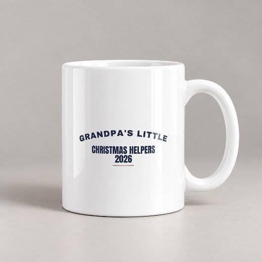 L'aide de Noël de papy 2026 Mug drôle