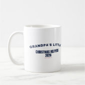 L'aide de Noël de papy 2026 Mug drôle (Gauche)