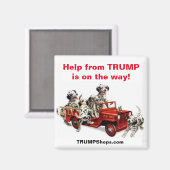 L'aide de TRUMP est en route ! aimant (Recto/Verso)