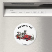 L'aide est en route ! magnet de frigo (In Situ (Lave-vaisselle))