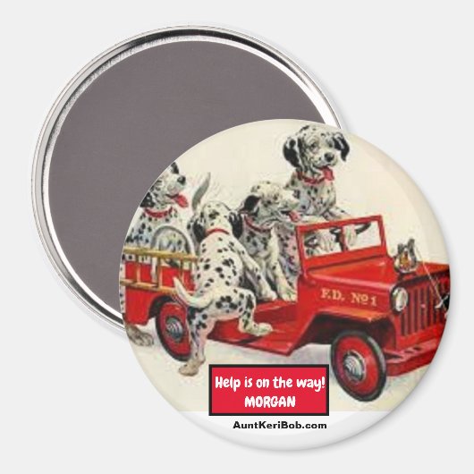 L'aide est en route ! Magnet MORGAN (Recto/Verso)