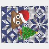 laide pull de Noël poop emoji couverture (Devant (Horizontal))