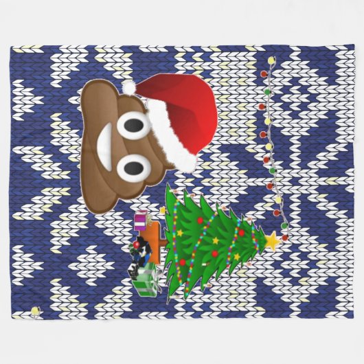 laide pull de Noël poop emoji couverture (Devant (Horizontal))