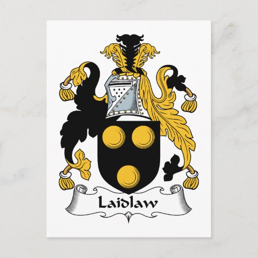 Laidlaw Family Crest Briefkaart (Voorkant)