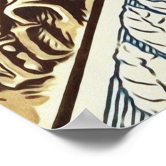 Laika — Sovjet- poster van de ruimte (Hoek)