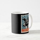 Laika Space Dog Product Ccccp Sovjet Rusland Koffiemok (Voorkant rechts)