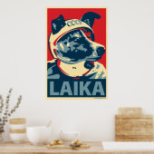 Laika the Space Dog: Obama parody poster (Keuken)