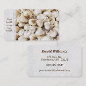 L'ail au Carte de visite du marché (Devant / Derrière)