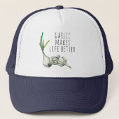 L'ail fait à la vie un meilleur casquette (Devant)