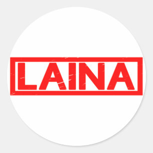 Laina Stamp Ronde Sticker
