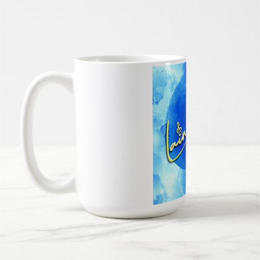 Laine Bleu Logo Coffee Mok (Links)
