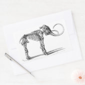Laine Mammoth Squelette autocollants (Enveloppe)