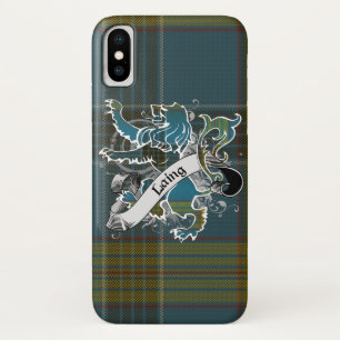 Laing Tartan Lion iPhone X Hoesje