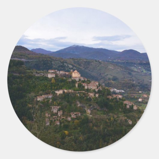 Laino Castello Calabria Ronde Sticker (Voorkant)