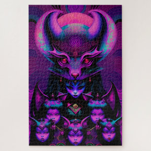 Lair of the New Bat Girls Gothic Halloween Legpuzzel
